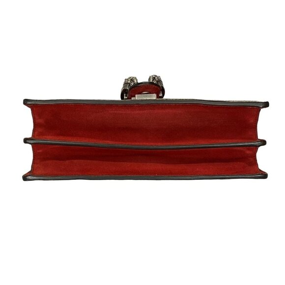 Auth GUCCI Dionysus/GG Blooms Beige Red PVC Suede Shoulder Bag - Picture 5 of 14